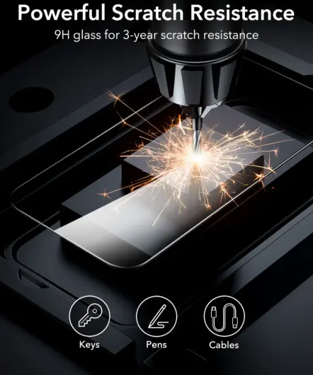 ESR iPhone 16 Screen Protector Tempered Glass met Montageframe (2-Pack) afbeelding 8