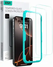 ESR iPhone 16 Screen Protector Tempered Glass met Montageframe (2-Pack)