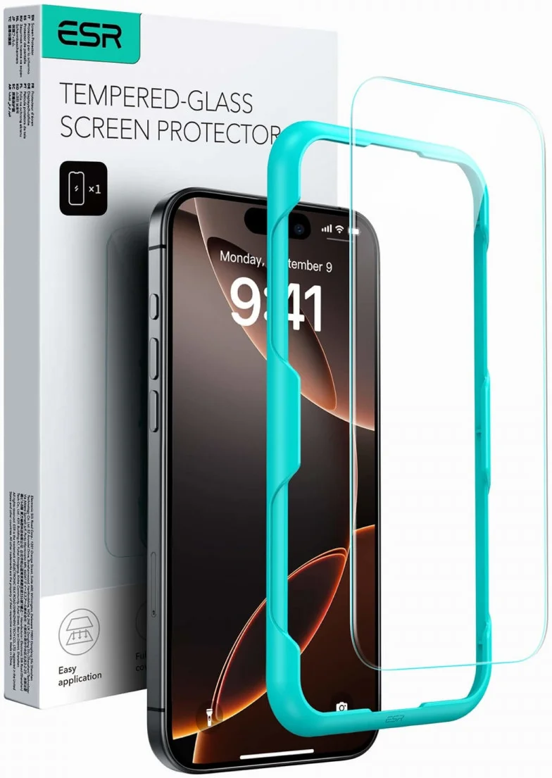 ESR iPhone 16 Pro Screen Protector Tempered Glass met Montageframe (1-Pack) afbeelding 1
