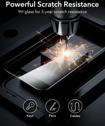 ESR iPhone 16 Pro Screen Protector Tempered Glass met Montageframe (1-Pack) afbeelding 8