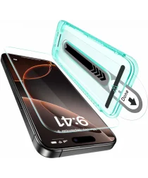 ESR iPhone 16 Pro Max Screen Protector Tempered Glass met Montageframe (1-Pack) afbeelding