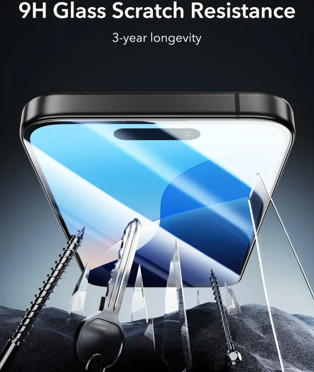 ESR Armorite Apple iPhone 16 Pro Max Screen Protector Tempered Glass afbeelding 7