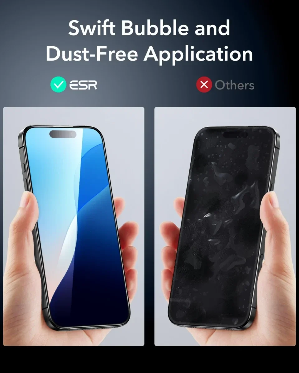 ESR Armorite Apple iPhone 16 Pro Max Screen Protector Tempered Glass afbeelding 8