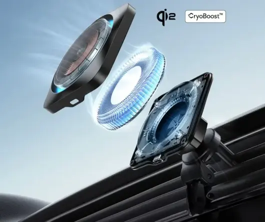ESR HaloLock Magnetische Dashboard / Ventilatie Autohouder met Opladen Qi2 15W afbeelding 5