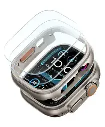 ESR - Apple Watch Ultra 3/2/1 Hoesje - met 2-Pack Screen Protector - Titanium afbeelding