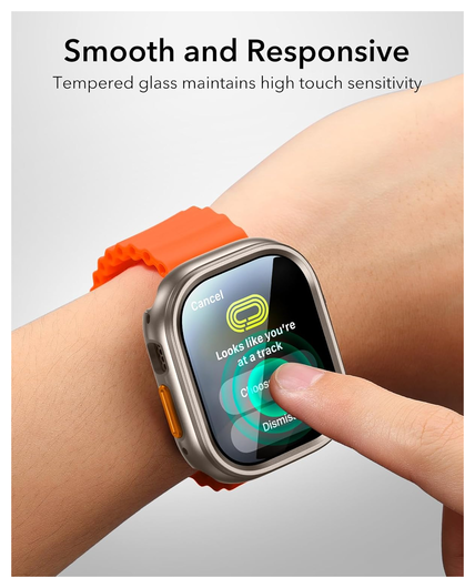 ESR - Apple Watch Ultra 3/2/1 Hoesje - met 2-Pack Screen Protector - Titanium afbeelding 10