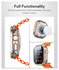 ESR - Apple Watch Ultra 3/2/1 Hoesje - met 2-Pack Screen Protector - Titanium afbeelding 9