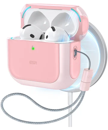 ESR Halolock Orbit Hybrid AirPods 4 (2024) Hoes Magsafe Roze Hoesjes