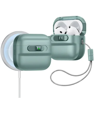 ESR HaloLock Pulse AirPods 4 (2024) Hoes MagSafe Groen Hoesjes