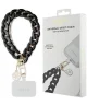 Guess 4G Charm Wrist Chain Hand Strap Universeel Telefoonkoord / Polsband Zwart