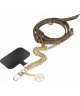 Guess 4G Metal Charm Universeel Crossbody Telefoonkoord Bruin/Goud