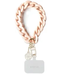 Guess 4G Charm Wrist Chain Hand Strap Universeel Telefoonkoord / Polsband Roze