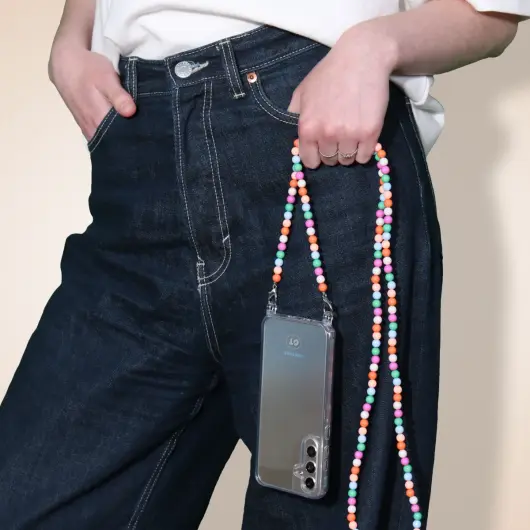 Casetastic Universele Crossbody Kralen Telefoonketting (125CM) afbeelding 2