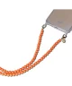 Casetastic Universele Crossbody Kralen Telefoonketting (125CM) Oranje