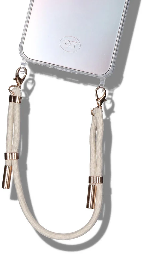 Casetastic Universeel Telefoonkoord / Polsbandje (30CM) Beige afbeelding 4