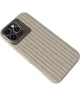 Nudient Bold Case Apple iPhone 16 Pro Max Hoesje Siliconen met MagSafe Beige