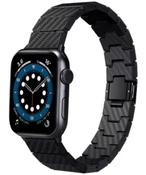 PITAKA Apple Watch 1-9/SE/Ultra Bandje - 49MM/45MM/44MM/42MM - Zwart