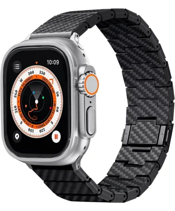 PITAKA Apple Watch 1-10/SE/Ultra Bandje - 49/46/45/44/42MM - Zwart Bandjes