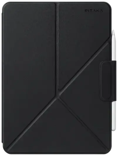 PITAKA MagEZ Folio 2 iPad Air 13 (24/25)/Pro 12.9 (22/21/20/18) Hoes Stand Zwart afbeelding 2