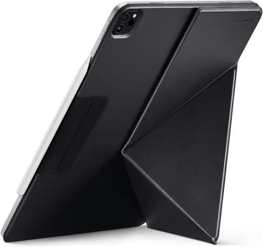 PITAKA MagEZ Folio 2 iPad Air 13 (24/25)/Pro 12.9 (22/21/20/18) Hoes Stand Zwart afbeelding 1
