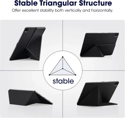 PITAKA MagEZ Folio 2 iPad Air 13 (24/25)/Pro 12.9 (22/21/20/18) Hoes Stand Zwart afbeelding 6