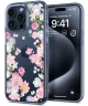 Spigen Liquid Crystal Apple iPhone 15 Pro Hoesje Back Cover Bloesem