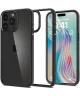 Spigen Crystal Hybrid iPhone 15 Pro Max Hoesje Back Cover Matte Zwart