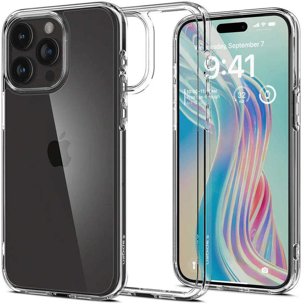 Spigen Crystal Hybrid Apple iPhone 15 Pro Hoesje Transparant afbeelding 2