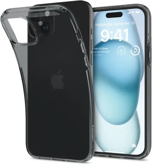 Spigen Crystal Flex Apple iPhone 15 Hoesje Back Cover Space Crystal afbeelding 2