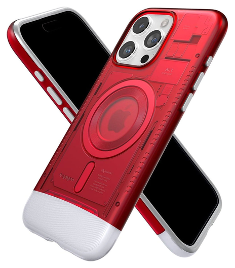 Spigen Classic C1 MagFit Apple iPhone 15 Pro Hoesje MagSafe Rood afbeelding 10