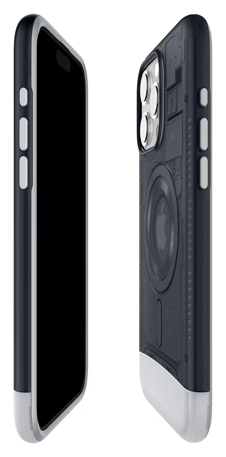 Spigen Classic C1 MagFit Apple iPhone 15 Pro Max Hoesje MagSafe Grijs afbeelding 9