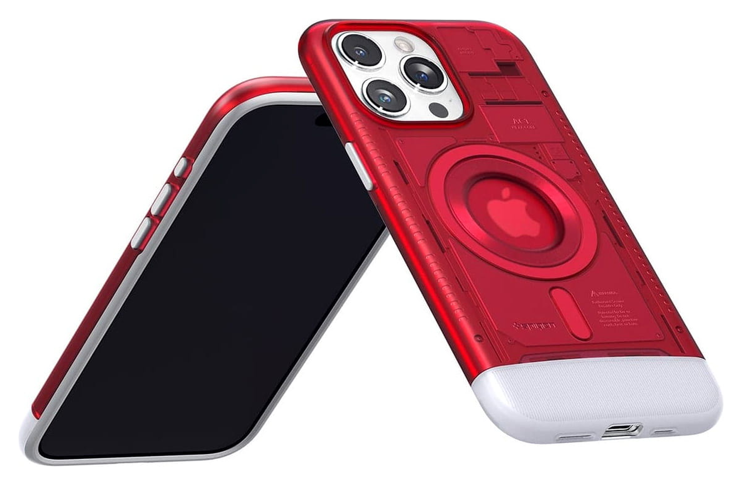 Spigen Classic C1 MagFit Apple iPhone 15 Pro Max Hoesje MagSafe Rood afbeelding 11