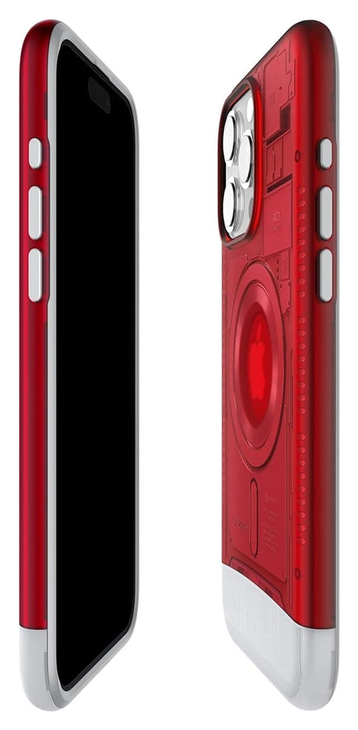 Spigen Classic C1 MagFit Apple iPhone 15 Pro Max Hoesje MagSafe Rood afbeelding 9