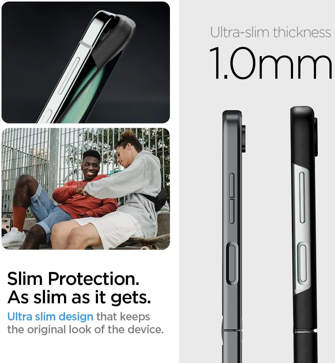 Spigen Air Skin Pro Samsung Galaxy Z Flip 5 Hoesje Back Cover Zwart afbeelding 5