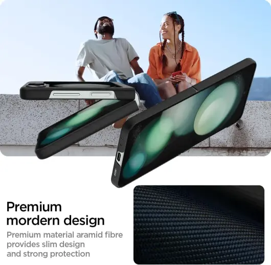 Spigen Air Skin Pro Samsung Galaxy Z Flip 5 Hoesje Back Cover Zwart afbeelding 4