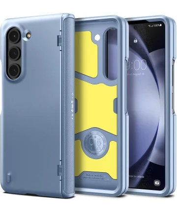 Spigen Slim Armor Pro Samsung Galaxy Z Fold 5 Hoesje Blauw Hoesjes