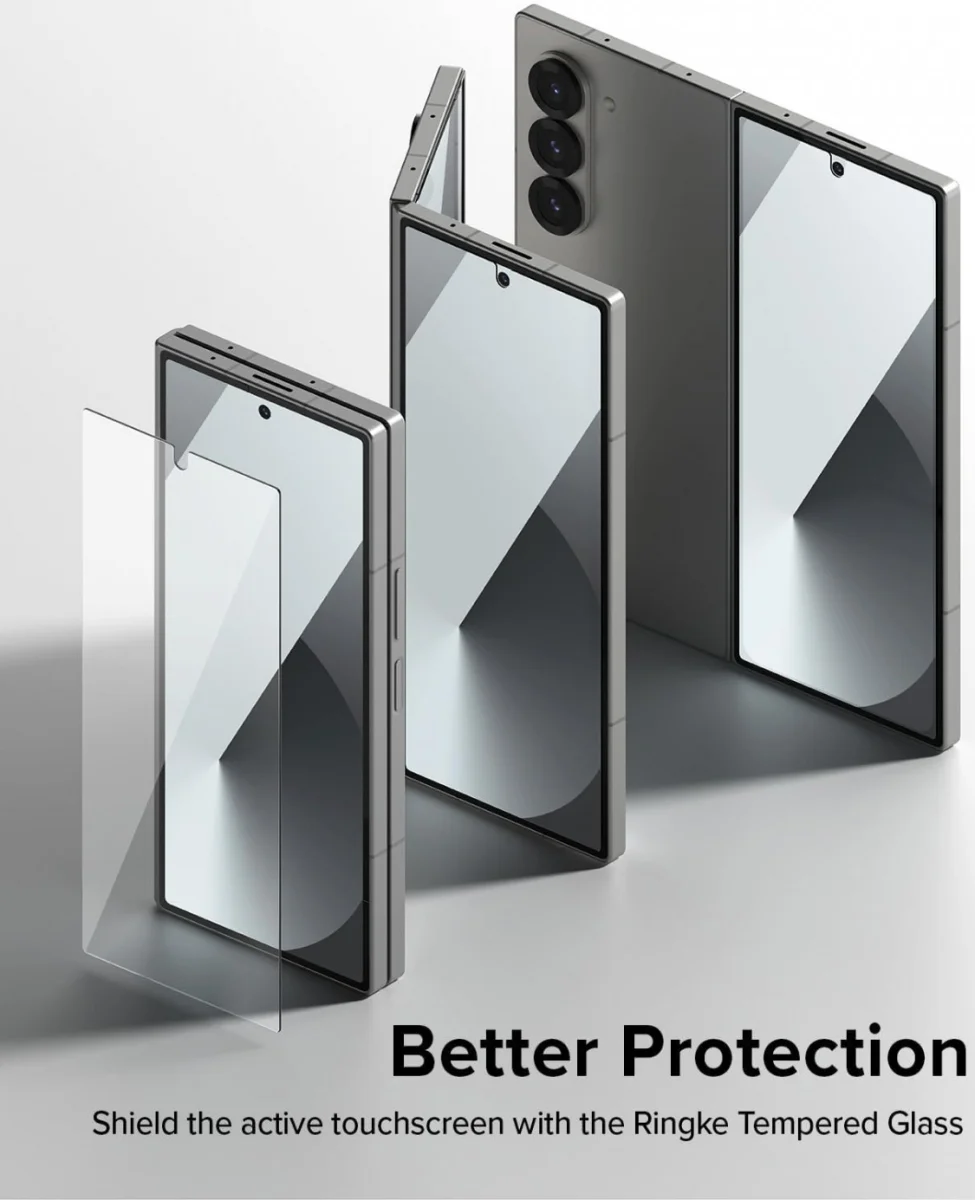 Ringke Cover Display Samsung Galaxy Z Fold 6 Screen Protector Voorkant (2-Pack) afbeelding 4