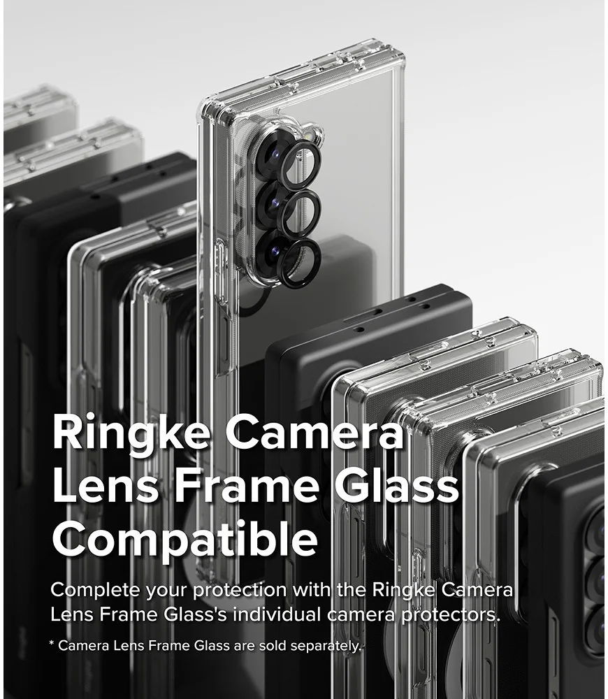Ringke Frame Glass Samsung Galaxy Z Fold 6 Camera Protector Zwart 2-Pack afbeelding 13