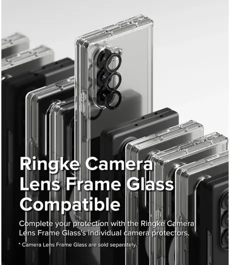 Ringke Frame Glass Samsung Galaxy Z Fold 6 Camera Protector Zwart 2-Pack afbeelding 13