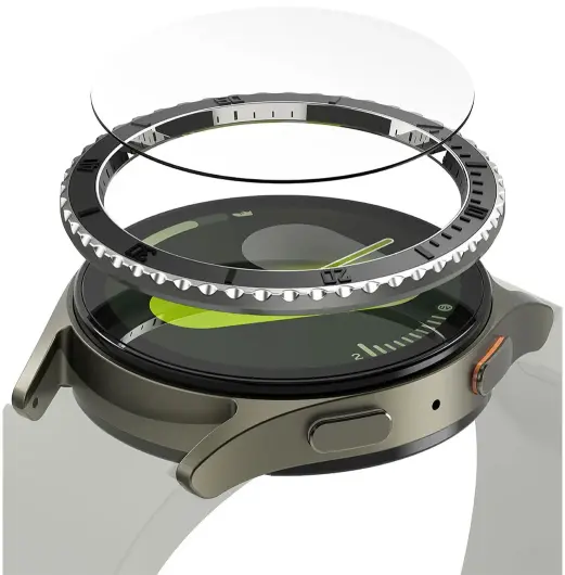 Ringke - Bezel Styling + Tempered Glass - Samsung Galaxy Watch 7 40MM - Zwart 96 afbeelding 1