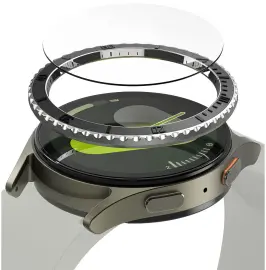 Ringke - Bezel Styling + Tempered Glass - Samsung Galaxy Watch 7 40MM - Zwart 96