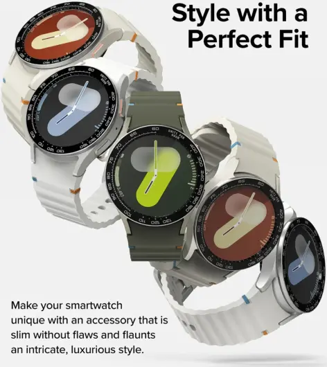 Ringke - Bezel Styling + Tempered Glass - Samsung Galaxy Watch 7 40MM - Zwart 98 afbeelding 10