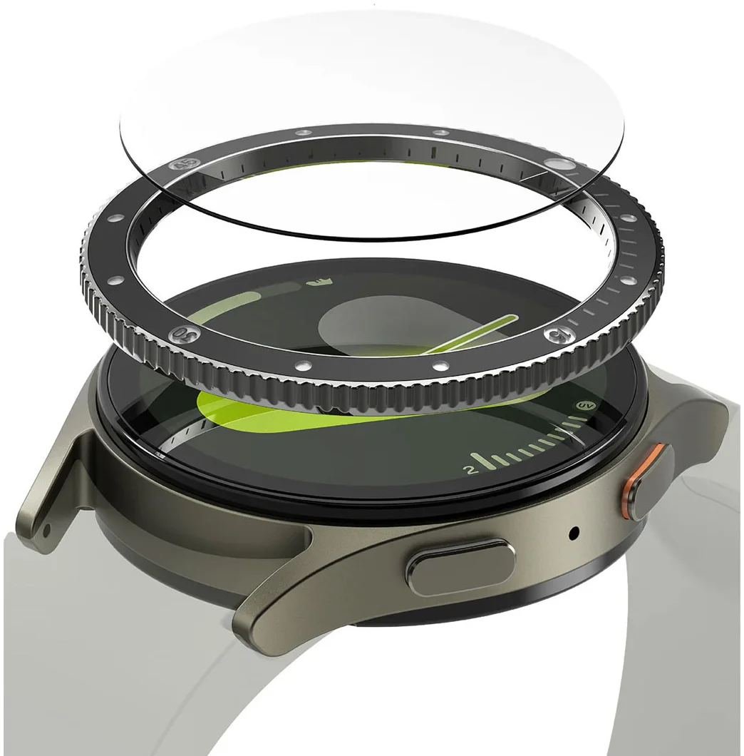 Ringke - Bezel Styling + Tempered Glass - Samsung Galaxy Watch 7 40MM - Zwart 99 afbeelding 1