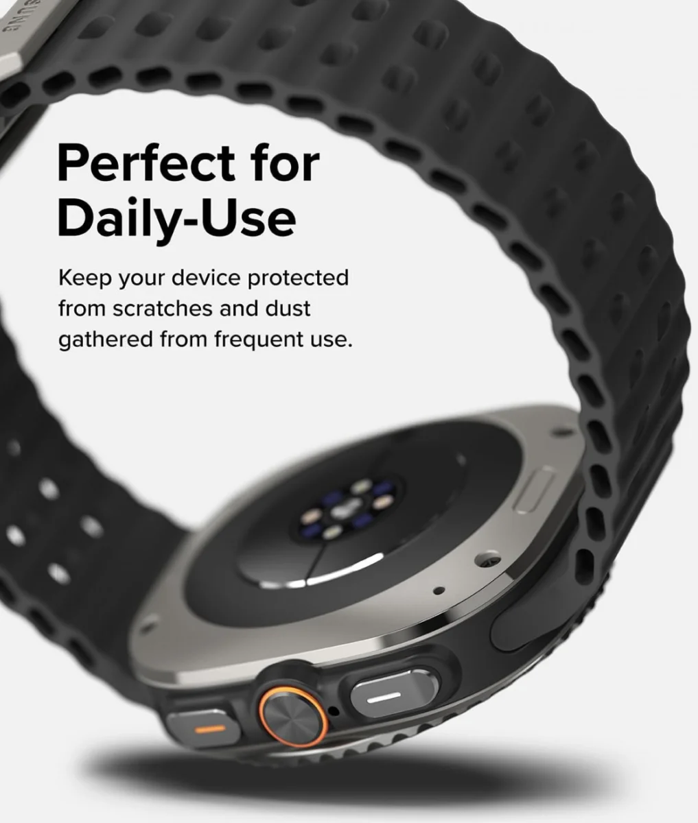 Ringke - Samsung Galaxy Watch Ultra - Bezel Styling + Tempered Glass - Zwart 02 afbeelding 9