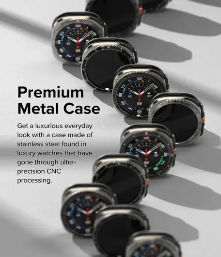 Ringke - Samsung Galaxy Watch Ultra - Bezel Styling + Tempered Glass - Zwart 02 afbeelding 8
