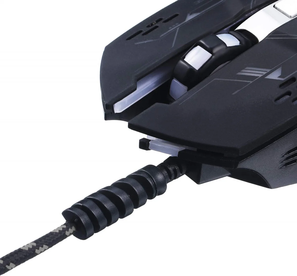 12 Pack Flexibele Siliconen Kabelbeschermers Zwart en Wit afbeelding 10