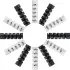 12 Pack Flexibele Siliconen Kabelbeschermers Zwart en Wit afbeelding 1