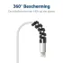 12 Pack Flexibele Siliconen Kabelbeschermers Zwart en Wit afbeelding 2