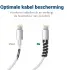 12 Pack Flexibele Siliconen Kabelbeschermers Zwart en Wit afbeelding 4