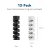 12 Pack Flexibele Siliconen Kabelbeschermers Zwart en Wit afbeelding 5